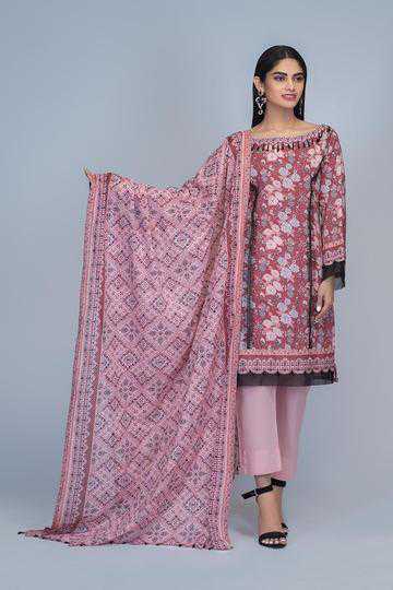 Bonanza Satrangi Salmon Pink Summer Collection 2021